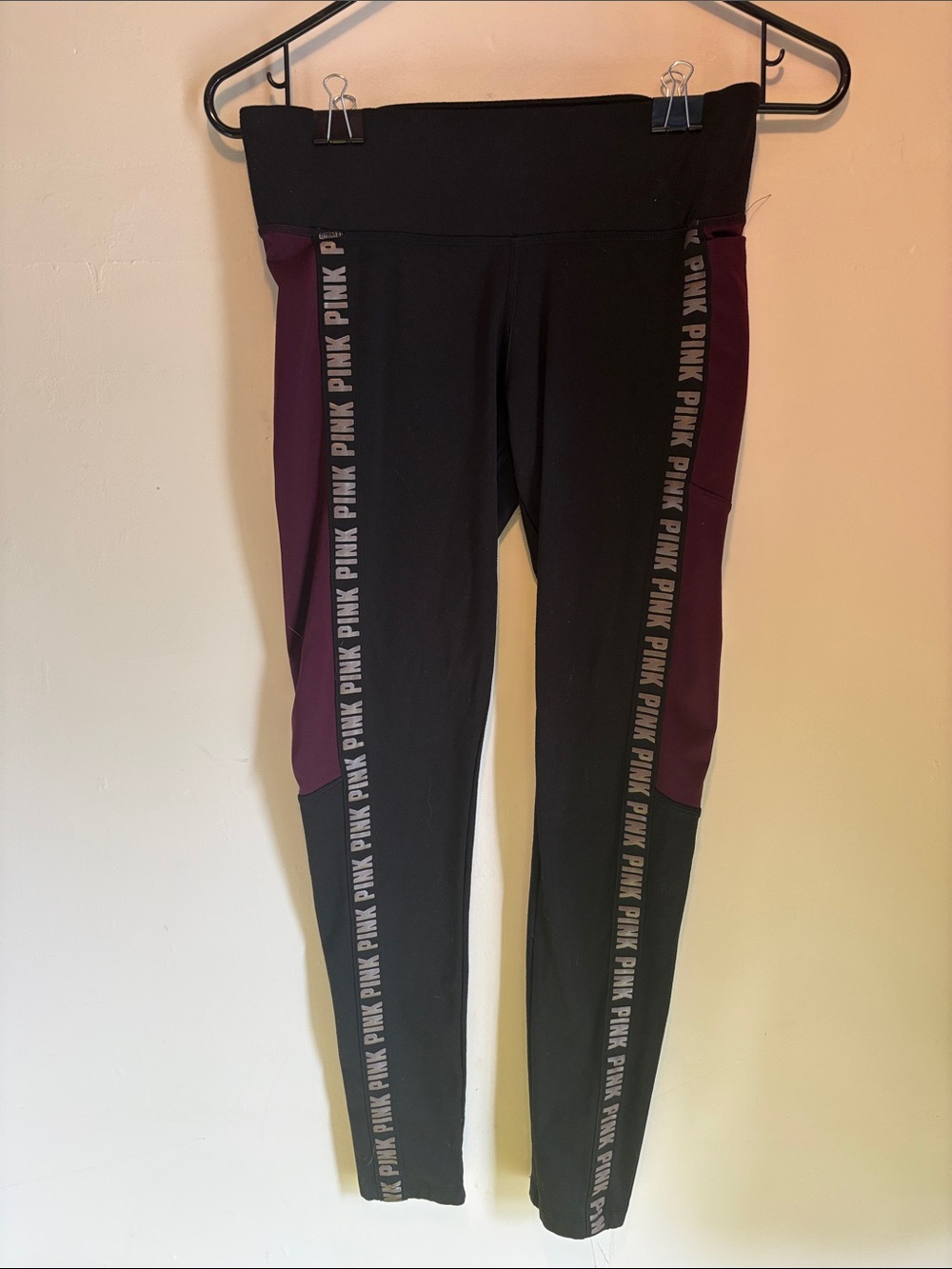 PINK Victoria's Secret Cozy Black Leggings